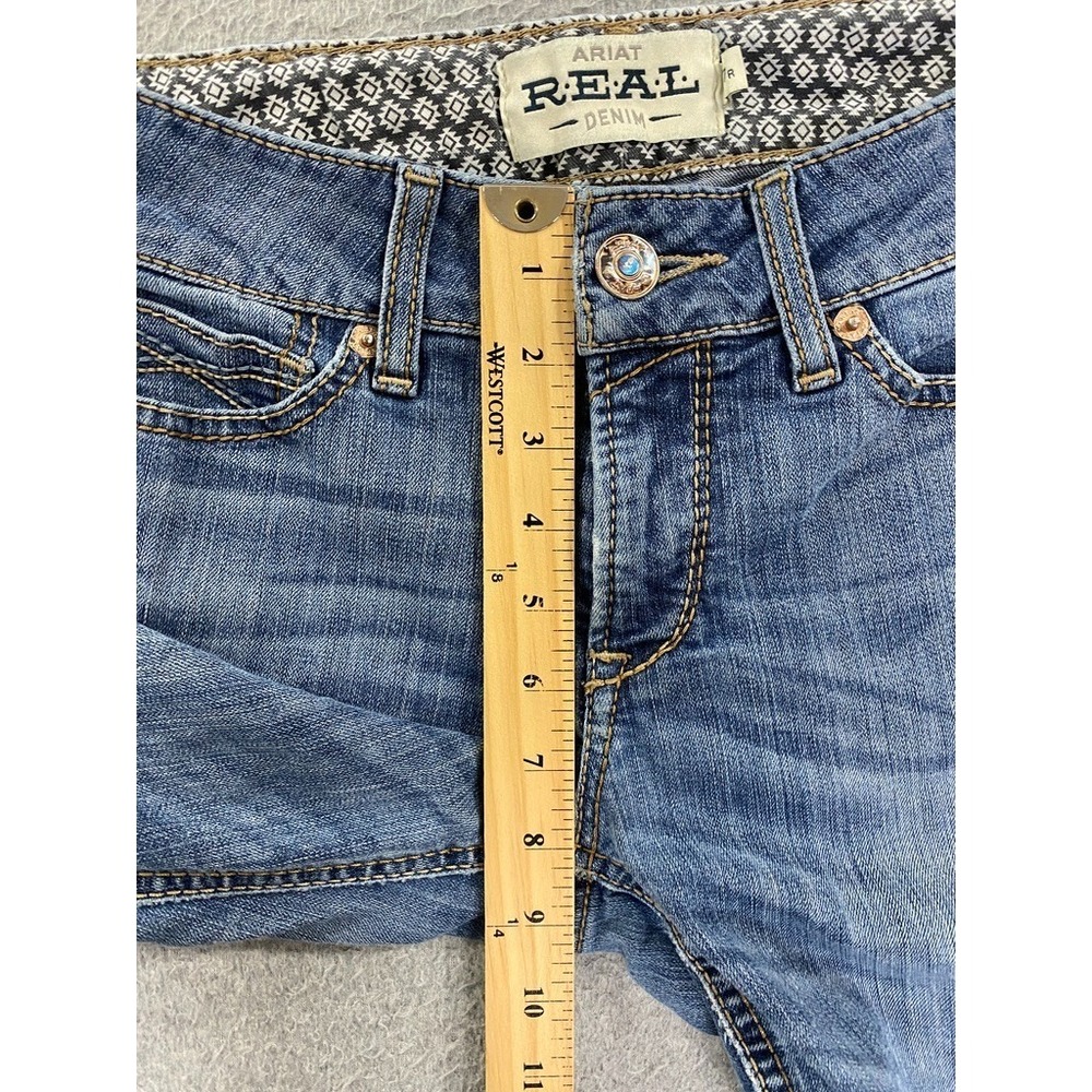 ARIAT Classic Real Boot Cut Denim Jeans Low Rise‎ Womens Size 27x32.5 Med Wash - Picture 3 of 10
